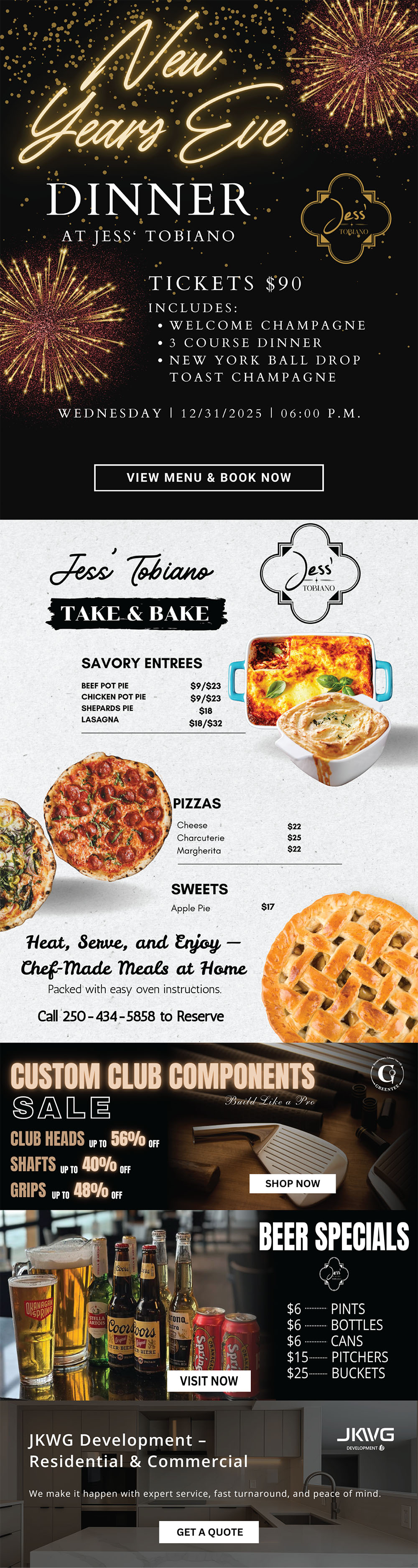 New Years Eve Dinner