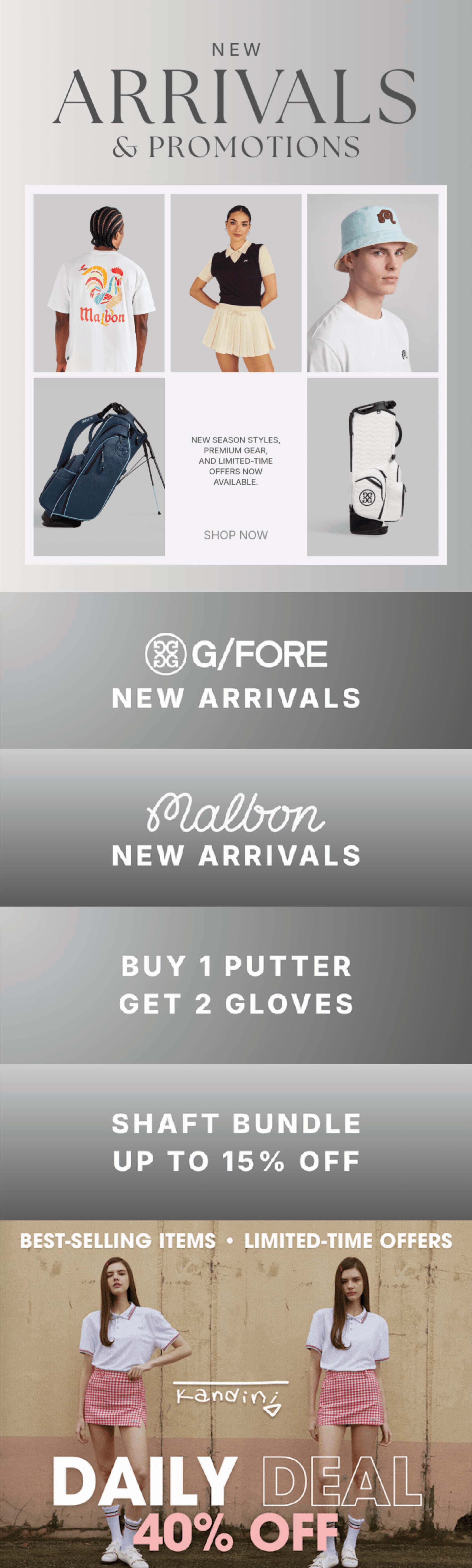 Malbon, G/Fore