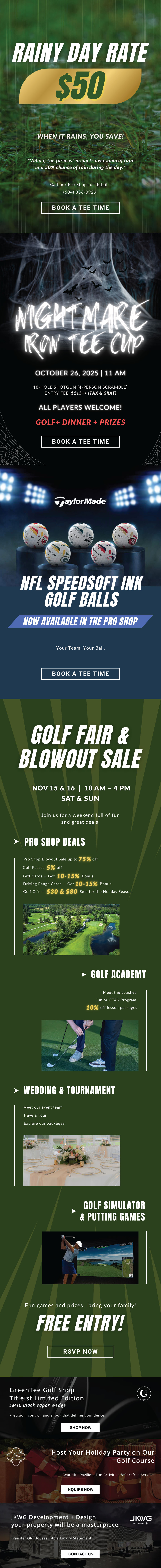 Golf Fair & Blowout Sale