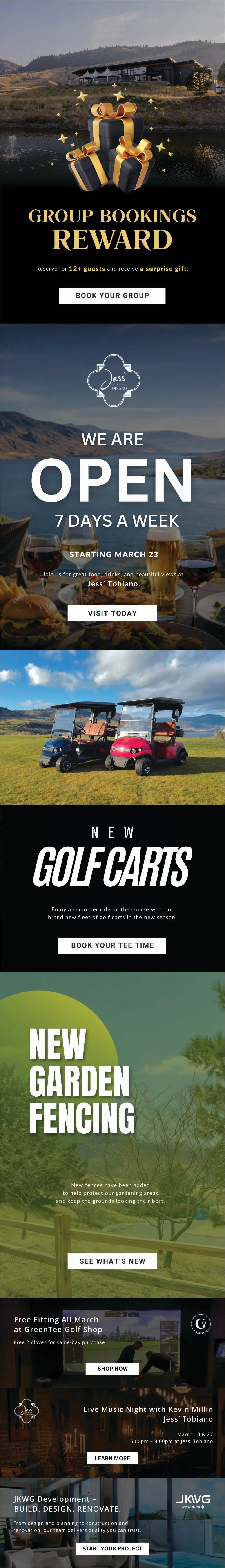 Group Bookings Reward