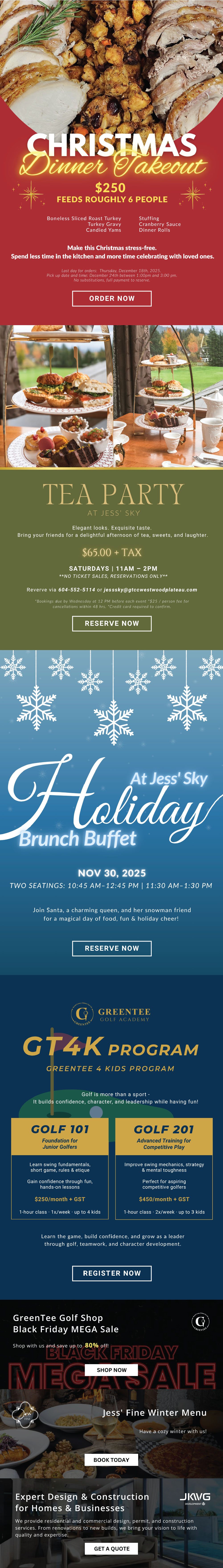 Christams Dinner Takeout