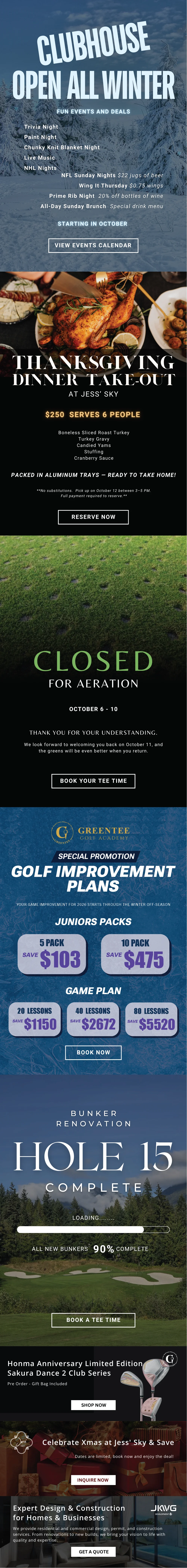 Clubhouse Open All Winter